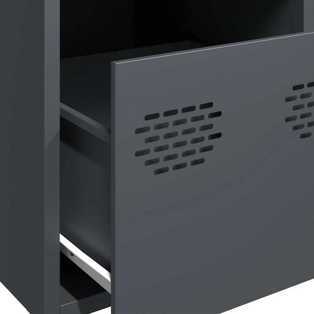 Highboard Antracitas 39x35x103,5 cm Plienas