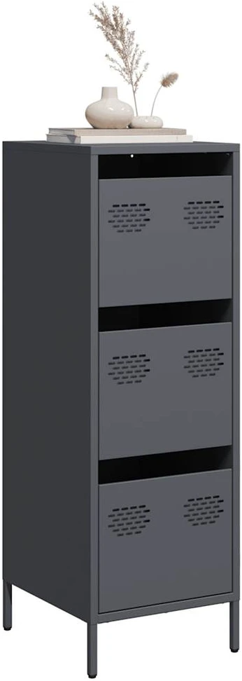 Highboard Antracitas 39x35x103,5 cm Plienas