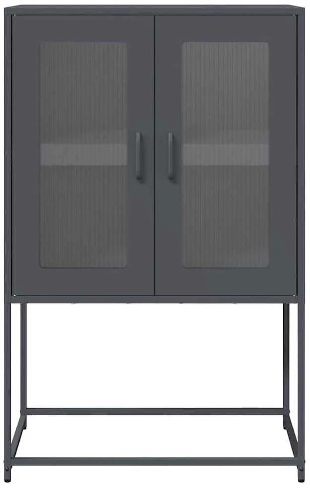 Highboard Antracitas 68x39x107 cm Plienas