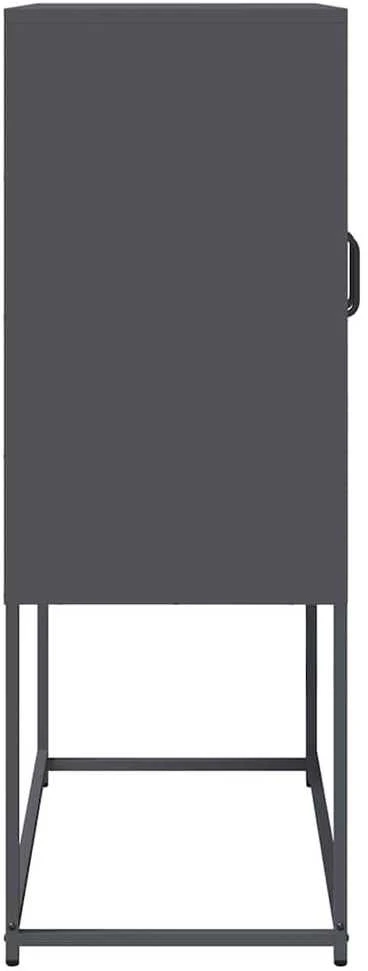 Highboard Antracitas 68x39x107 cm Plienas