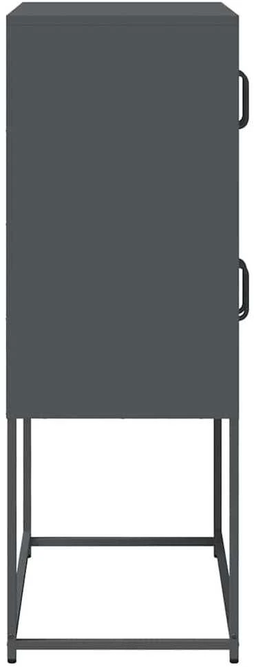 Highboard Antracitas 68x39x107 cm Plienas