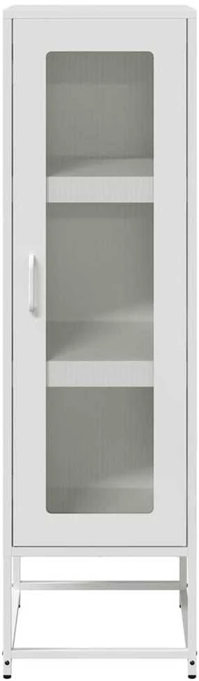 Highboard Baltas 36x39x123 cm Šaltai valcuotas plienas