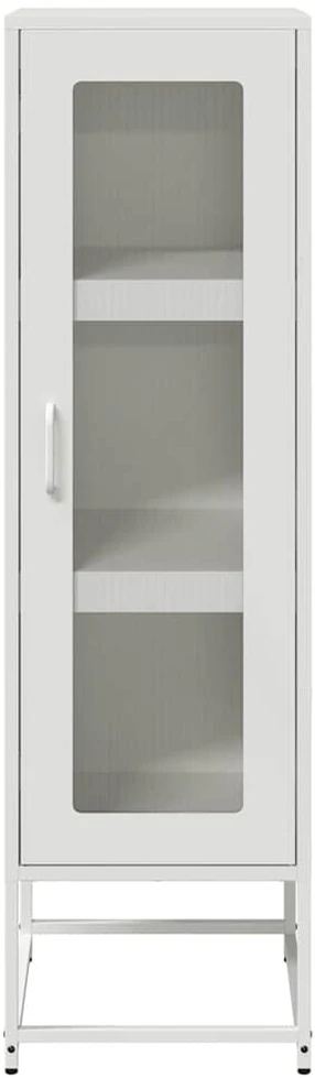 Highboard Baltas 36x39x123 cm Šaltai valcuotas plienas