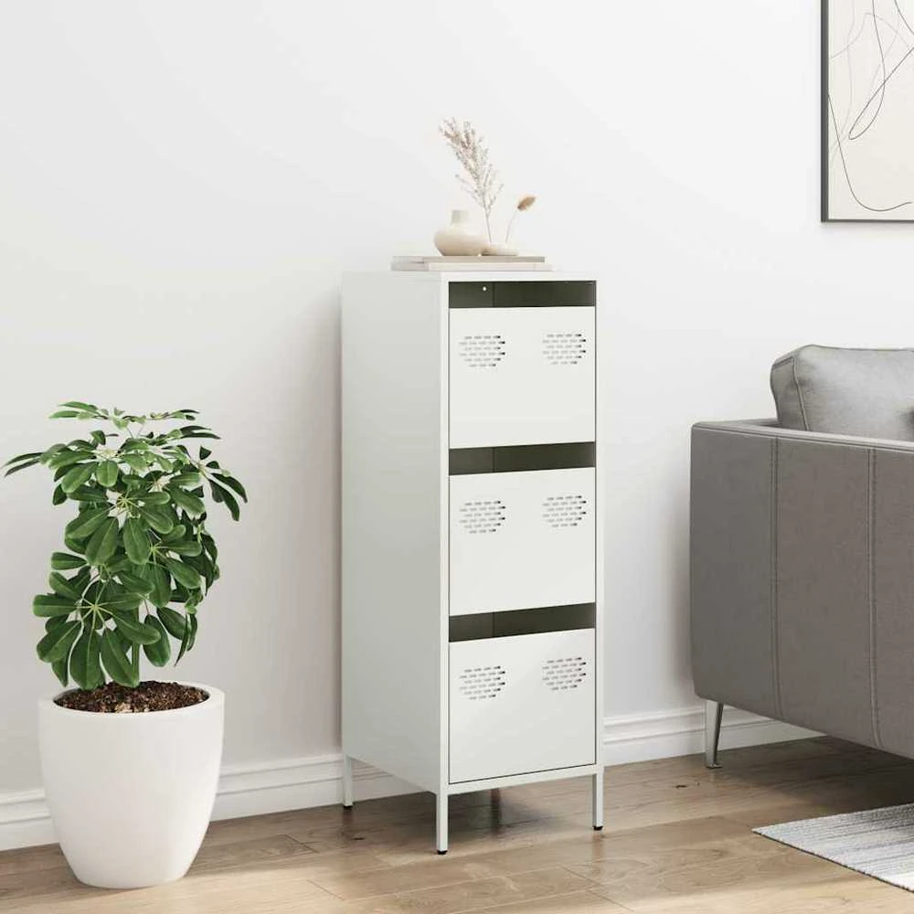 Highboard Baltas 39x35x103,5 cm Plienas
