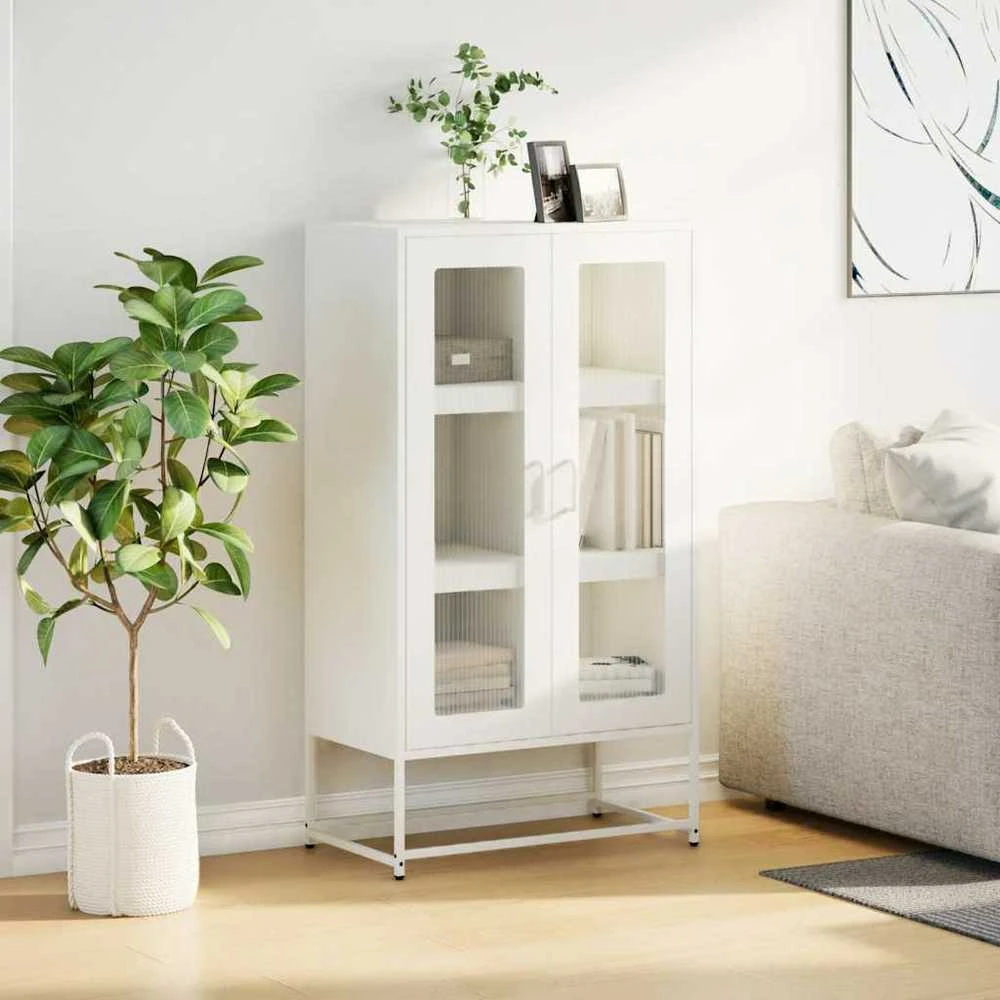 Highboard Baltas 68x39x123 cm Plienas