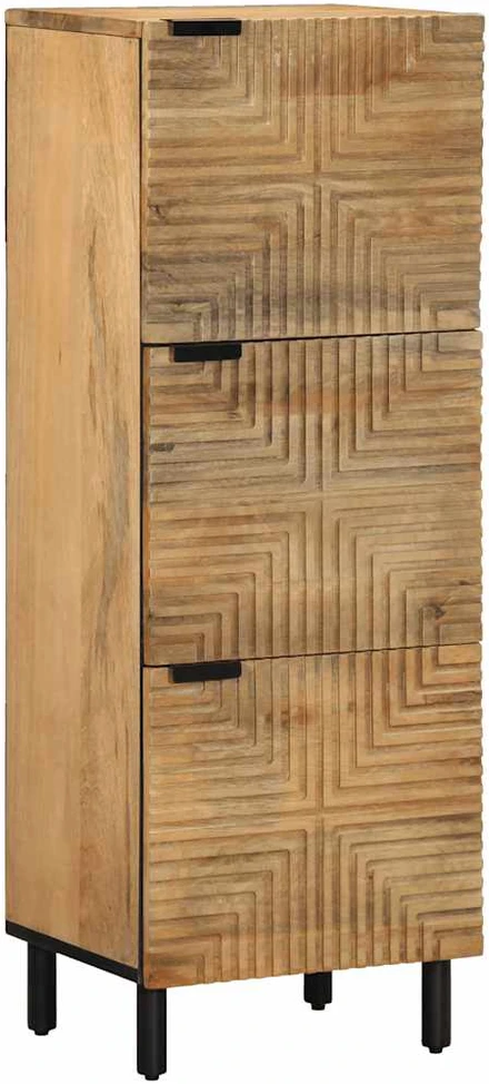 Highboard Brown 40x33x110 cm Masyvo medžio Mango
