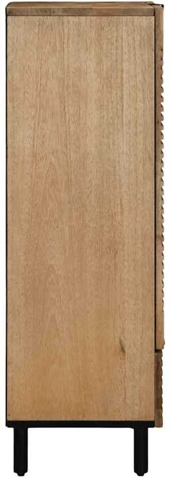 Highboard Brown 60x33x100 cm Masyvo medžio mango