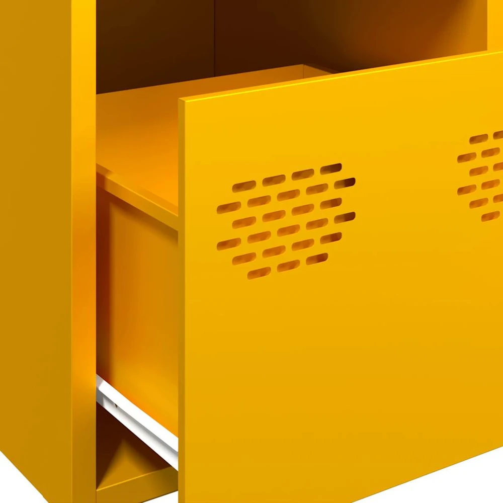 Highboard Garstyčių geltona 39x35x103,5 cm Plienas