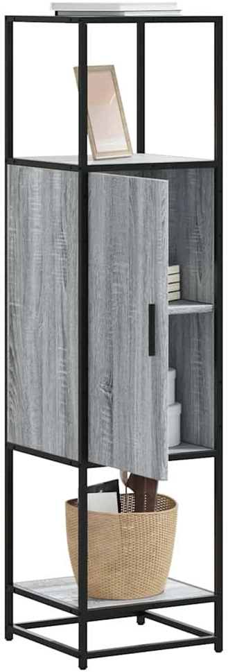 Highboard Gray Sonoma inžinerinis medis ir metalas