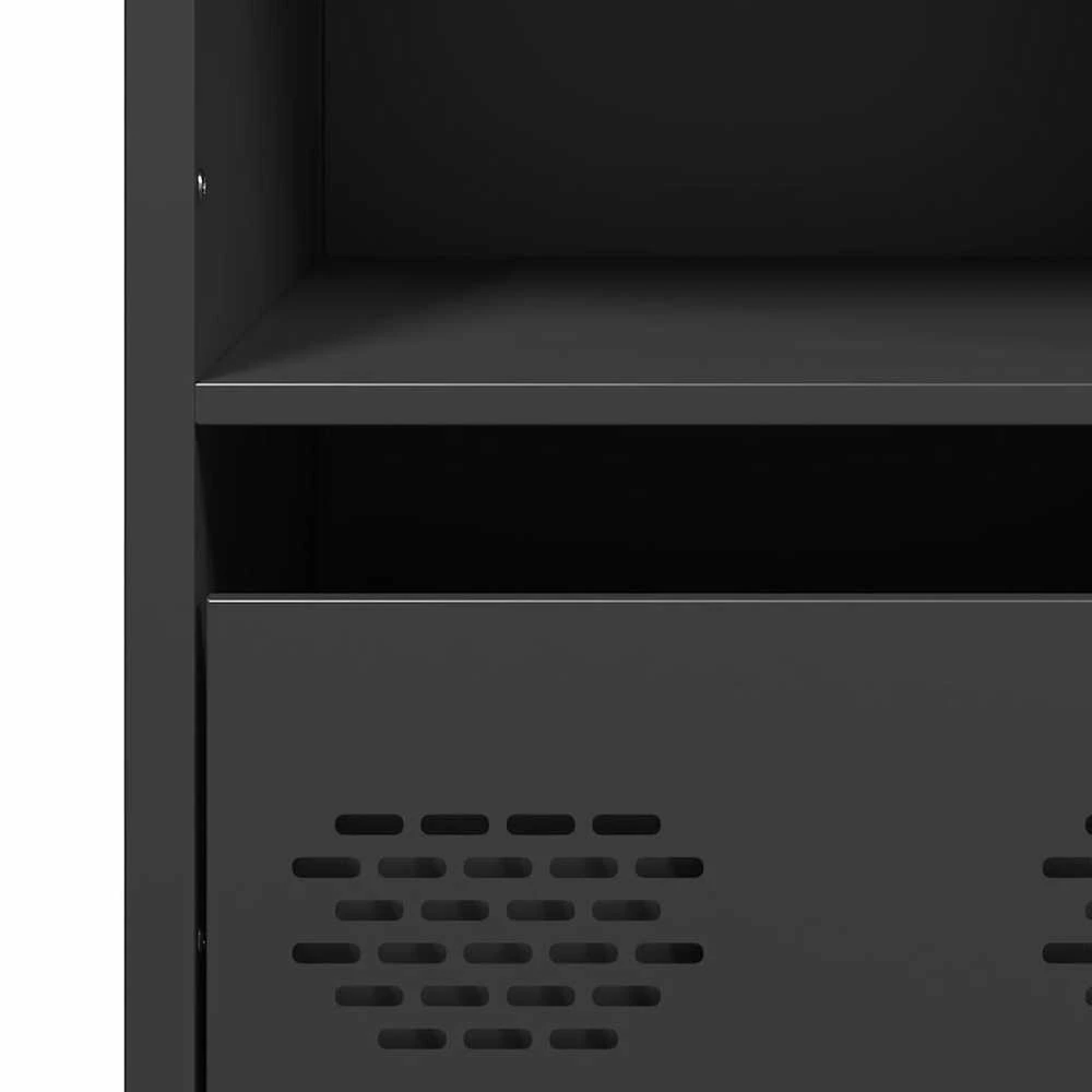 Highboard Juodas 35x39x103,5 cm Plienas