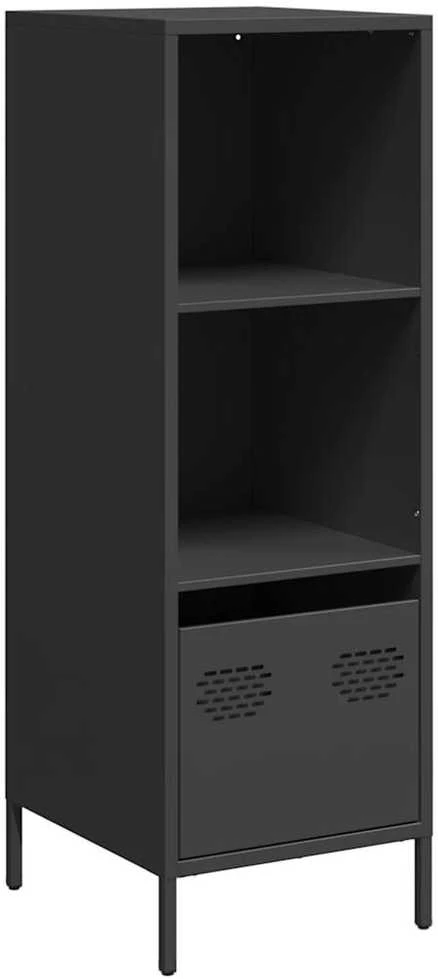 Highboard Juodas 35x39x103,5 cm Plienas