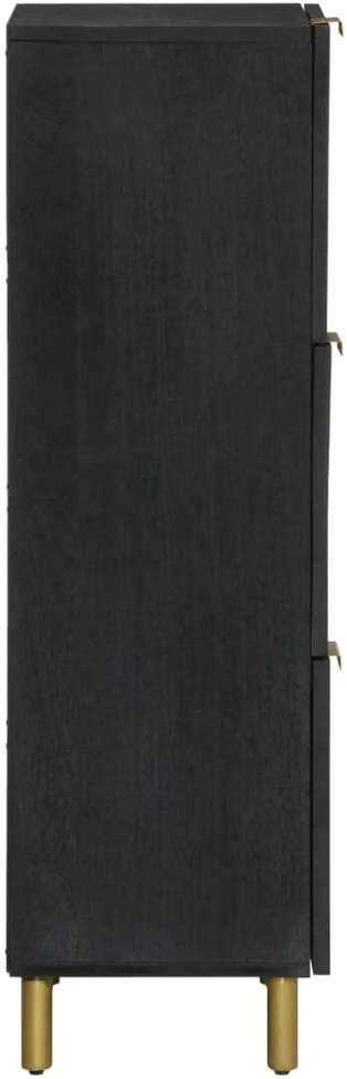 Highboard Juodas 40x33x110 cm Engineered Wood
