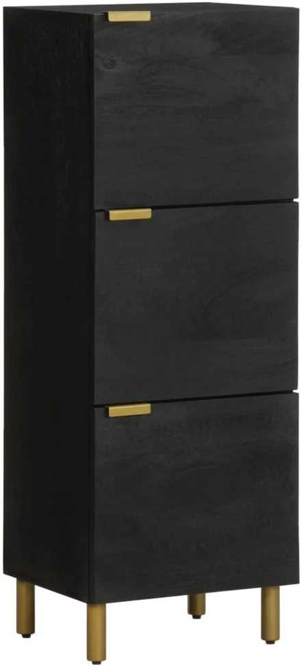 Highboard Juodas 40x33x110 cm Engineered Wood