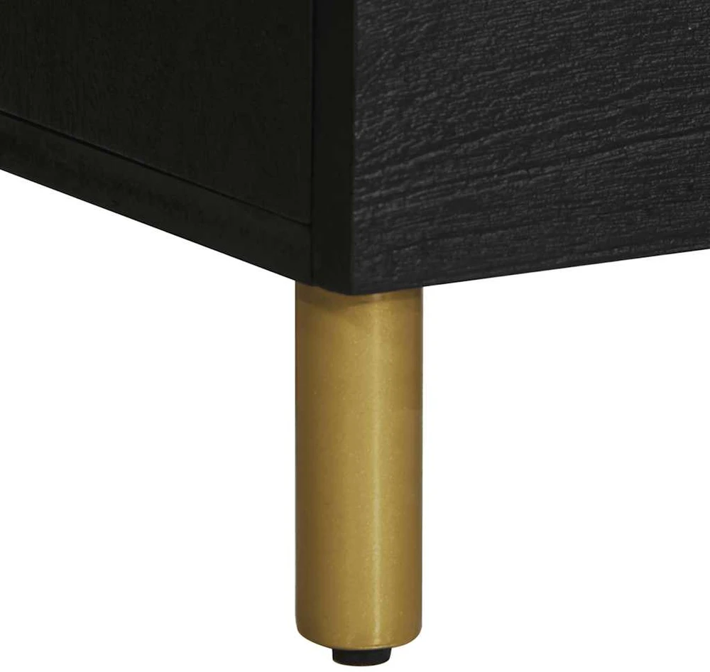 Highboard Juodas 60x33x100 cm Engineered Wood