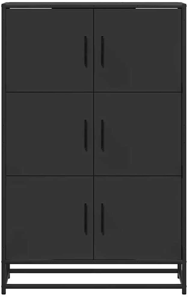 Highboard Juodas 68x35x106,5 cm Mediena ir metalas
