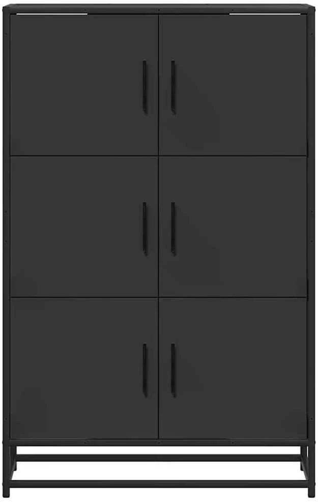 Highboard Juodas 68x35x106,5 cm Mediena ir metalas
