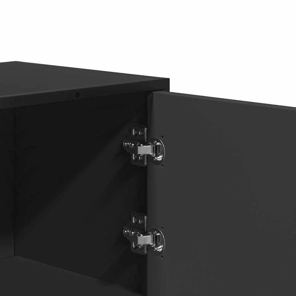 Highboard Juodas 68x35x106,5 cm Mediena ir metalas