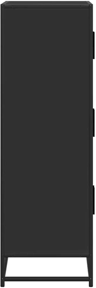 Highboard Juodas 68x35x106,5 cm Mediena ir metalas