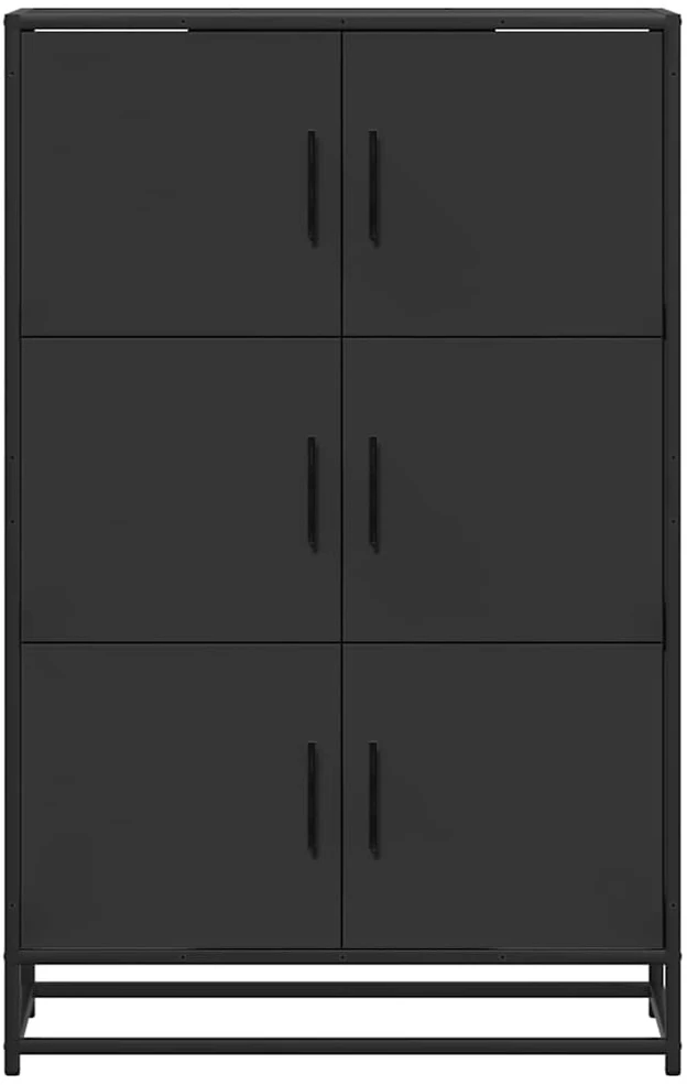 Highboard Juodas 68x35x106,5 cm Mediena ir metalas