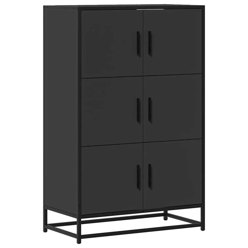 Highboard Juodas 68x35x106,5 cm Mediena ir metalas