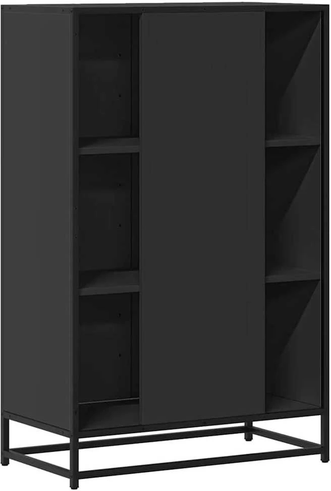 Highboard Juodas 68x35x106,5 cm Mediena ir metalas