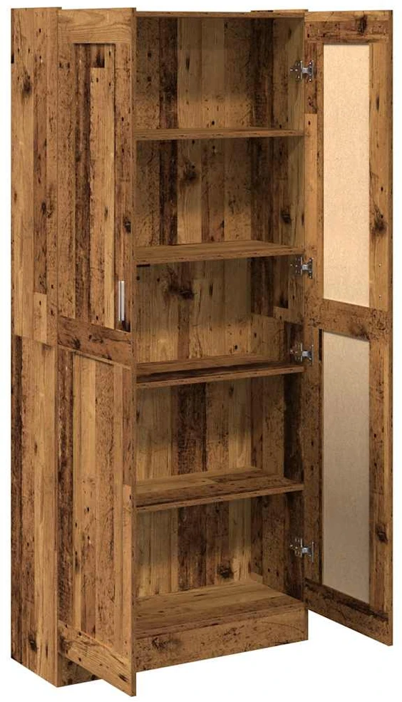 Highboard Old Wood 82,5x30,5x185 cm Engineered Wood
