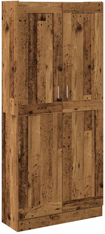 Highboard Old Wood 82,5x30,5x185 cm Engineered Wood