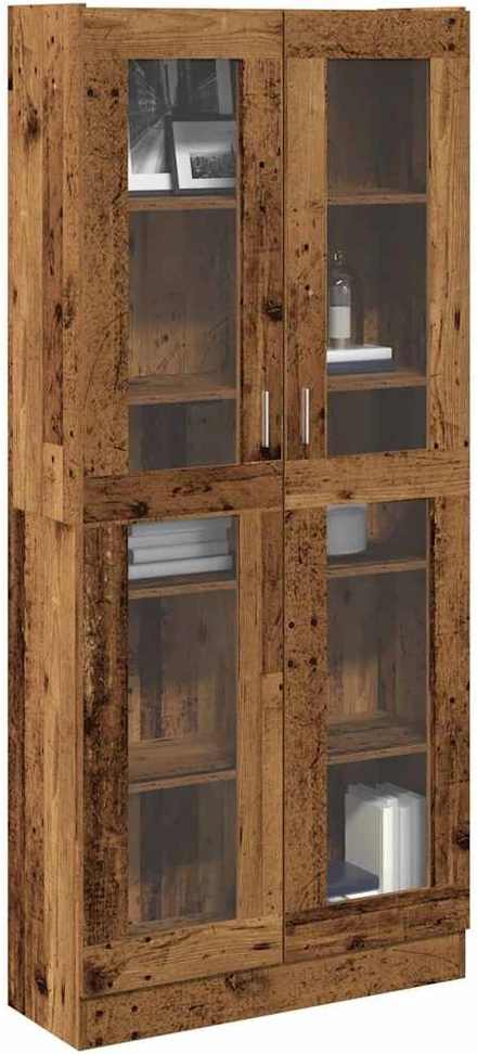 Highboard Old Wood 82,5x30,5x185 cm Engineered Wood
