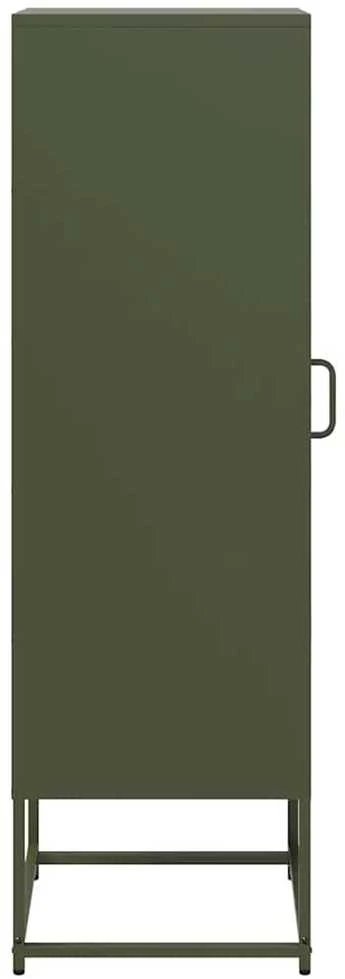Highboard Olive Žalias 36x39x123 cm Šaltai valcuotas plienas