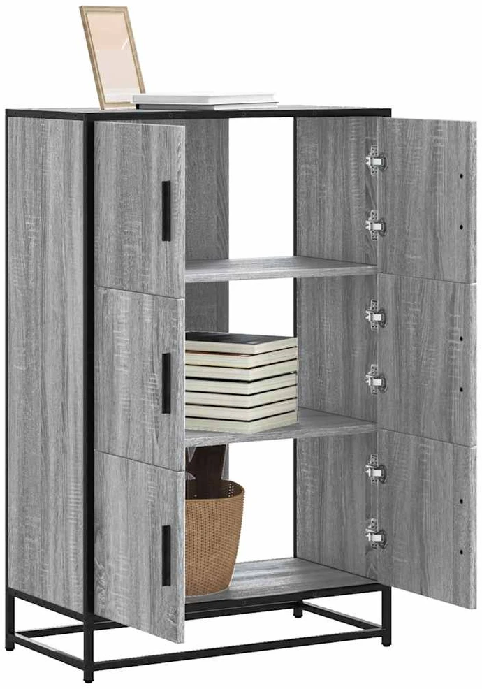 Highboard Pilka Sonoma Inžinerinė mediena ir metalas