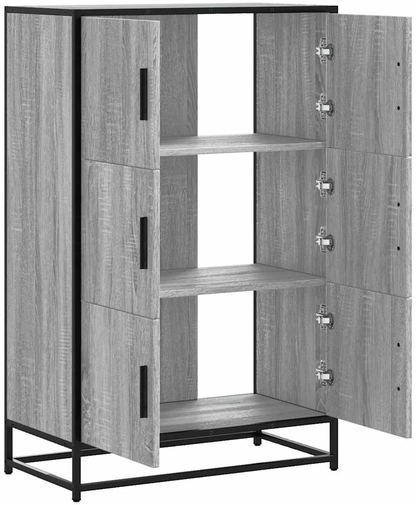 Highboard Pilka Sonoma Inžinerinė mediena ir metalas