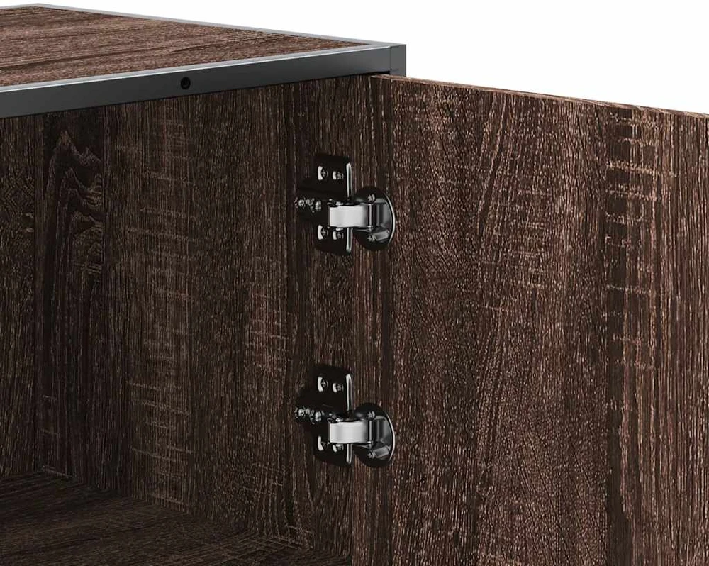 Highboard Rudas ąžuolas 35,5x35x106,5 cm Mediena ir metalas