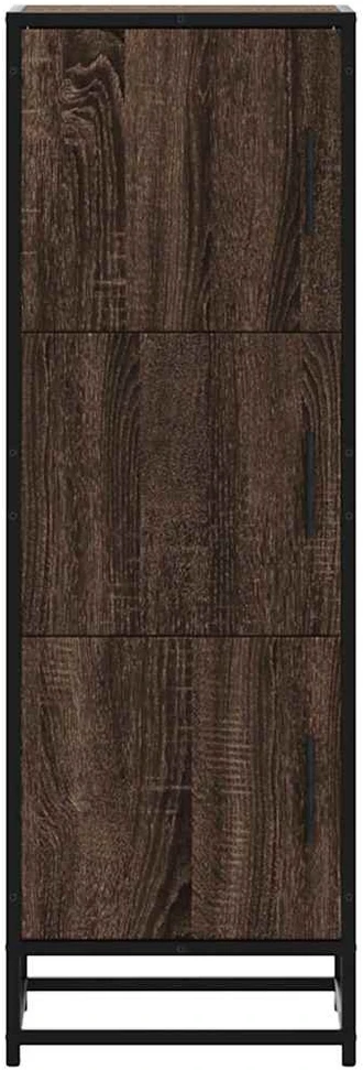 Highboard Rudas ąžuolas 35,5x35x106,5 cm Mediena ir metalas