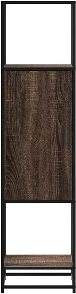 Highboard Rudas ąžuolas 35,5x35x139 cm Mediena ir metalas