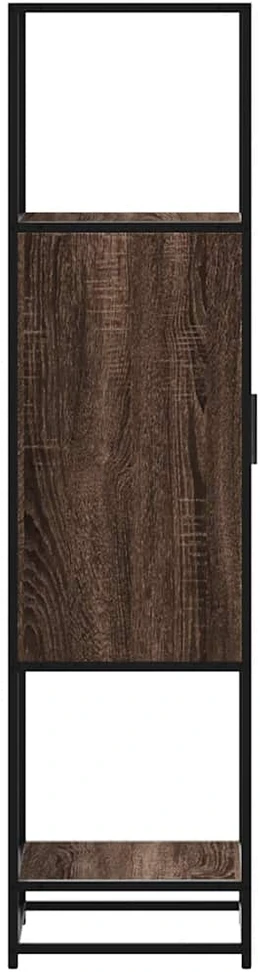 Highboard Rudas ąžuolas 35,5x35x139 cm Mediena ir metalas