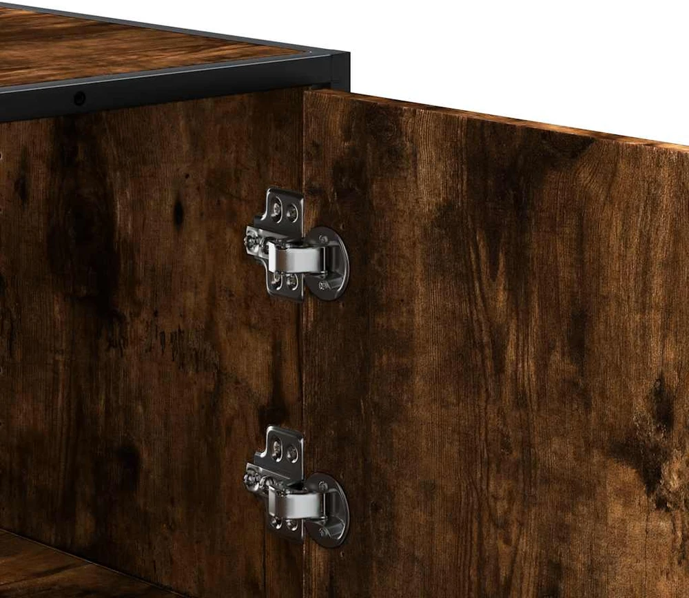 Highboard rūkytas ąžuolas 35,5x35x106,5 cm Mediena ir metalas