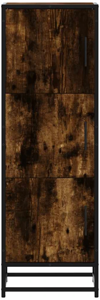 Highboard rūkytas ąžuolas 35,5x35x106,5 cm Mediena ir metalas