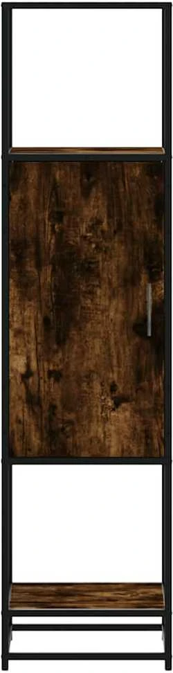 Highboard Rūkytas ąžuolas 35,5x35x139 cm Mediena ir metalas