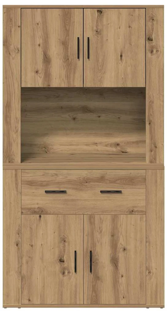 Highboardas artisano ąžuolo 80 x 33 x 150 cm Apdirbta mediena