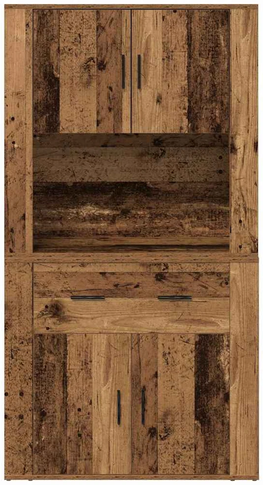 Highboardas Sena mediena 80 x 33 x 150 cm Apdirbta mediena