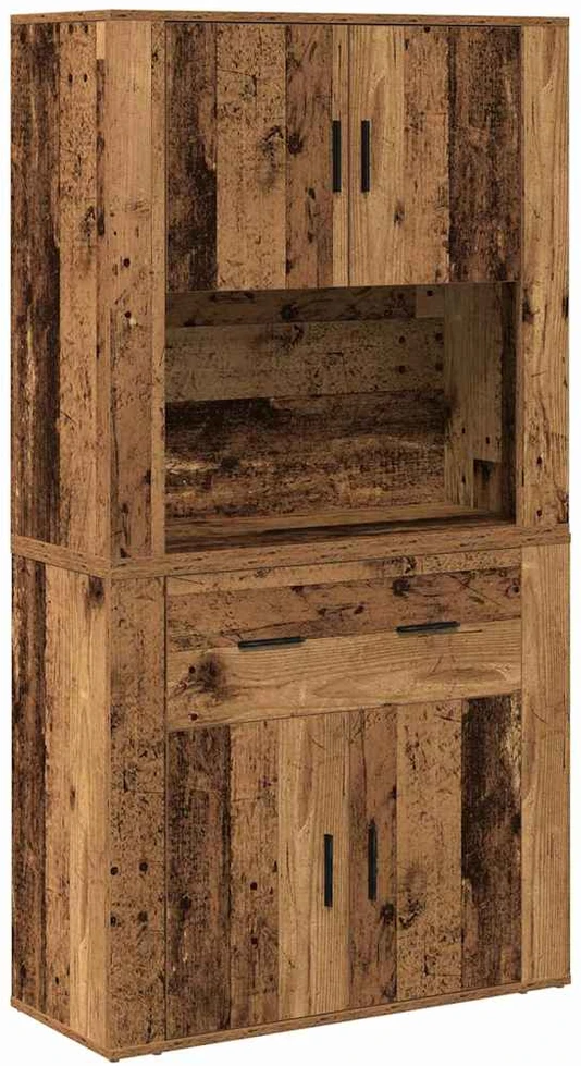 Highboardas Sena mediena 80 x 33 x 150 cm Apdirbta mediena