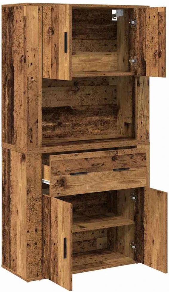 Highboardas Sena mediena 80 x 33 x 150 cm Apdirbta mediena