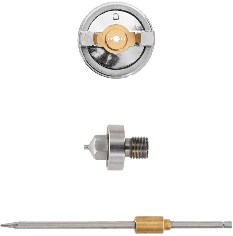 HVLP purkštuvo antgalis 0,8 mm antgalis Sidabrinė