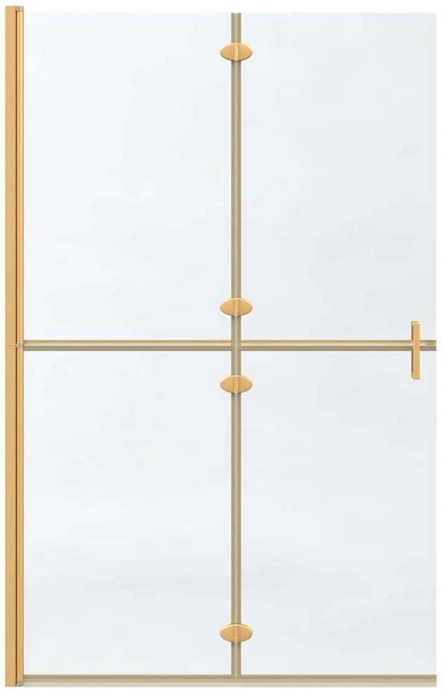 Keliaujanti dušo siena Auksinė 120 x 6,5 x 190 cm
