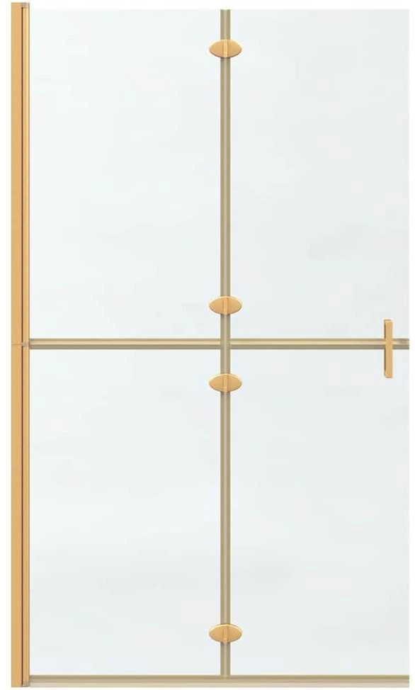 Keliaujanti dušo siena Auksinė 110 x 6,5 x 190 cm