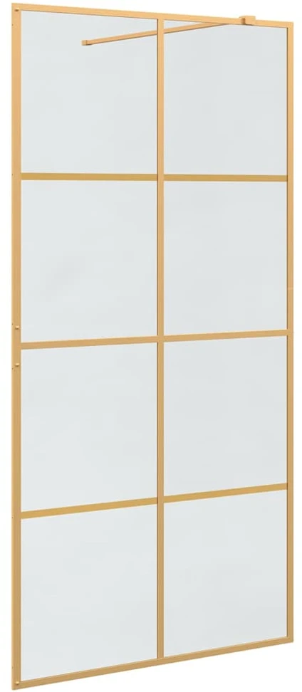 Įėjimo dušo siena Auksinė 100 x 195 cm grūdintas stiklas
