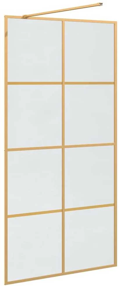 Įėjimo dušo siena Auksinė 100 x 195 cm grūdintas stiklas