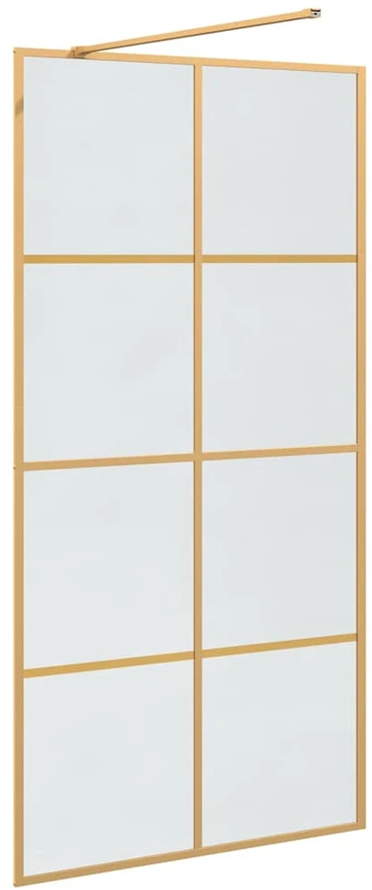 Įėjimo dušo siena Auksinė 100 x 195 cm grūdintas stiklas