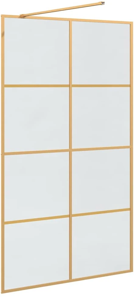 Įėjimo dušo siena Auksinė 115 x 195 cm grūdintas stiklas