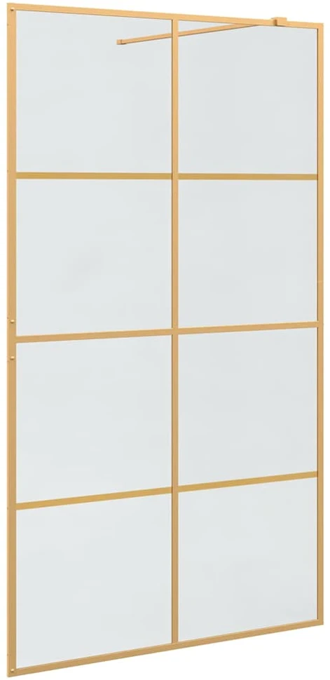 Įėjimo dušo siena Auksinė 115 x 195 cm grūdintas stiklas